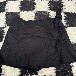 black linen bow old navy skort